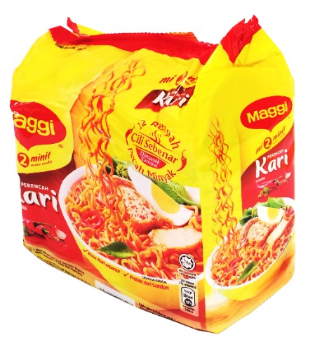 Maggi 2 Minute Noodles Curry Flavour - 79g - Pack of 5 - 