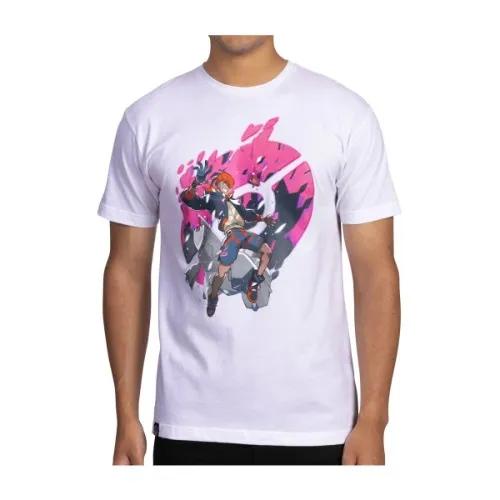 Raihan Pokémon Trainers White Relaxed Fit Crew Neck T-Shirt - Adult