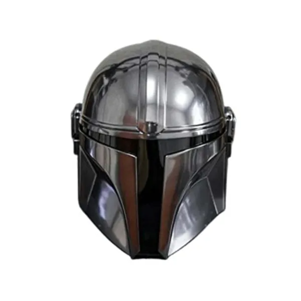 Steel Mandalorian Helmet SCA Medieval Helmet Helm for Halloween Costume Theater Role-Play Armour Helmet