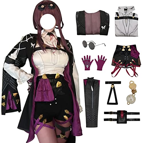 TAEULIM Kafka Cosplay Costume Kafka Cosplay Dress Uniform Outfits Dress Accessories Halloween Party Suit - Without Wig - Medium