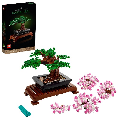 LEGO 10281 Icons Bonsai Tree Set for Adults, Plants Home Décor DIY Projects, Relaxing Creative Activity Gift Idea, Botanical Collection