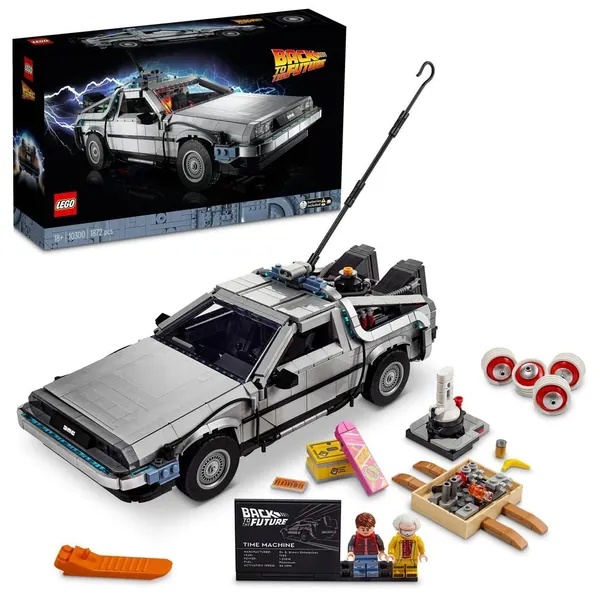 Lego 10300 Back to the Future Time Machine 2022 - 1868 Pieces + 2 Mini Figures (Doc & Marty) | MWT LTD