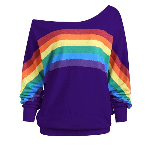 Rainbow Pullover - Purple