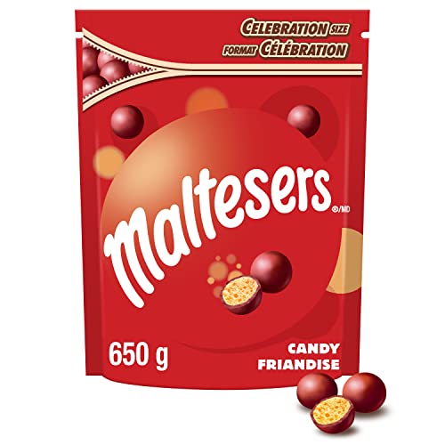Maltesers Milk Chocolate Candy Bites, Sharing Bag, 650g, Full Size
