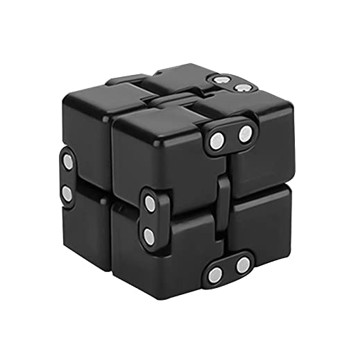 ZCOINS Infinity Cube Fidget Toy Stress Toy for Fidgeting Party Bag Filler Desk Toy - Black 1 pack