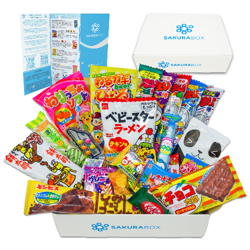 Sakura Box Japanese Snacks & Candy Box Dagashi Food Set