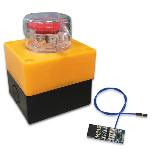 Lyaciomn Wireless Desktop Computer Switch Button, Push-Button Actuator, Automatic Operation, As Shown Color