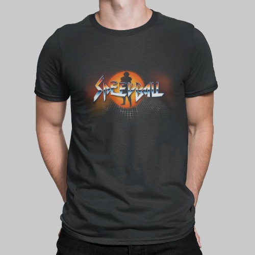 Speedball Retro Gaming T-Shirt | 5XL 62-64" / Black
