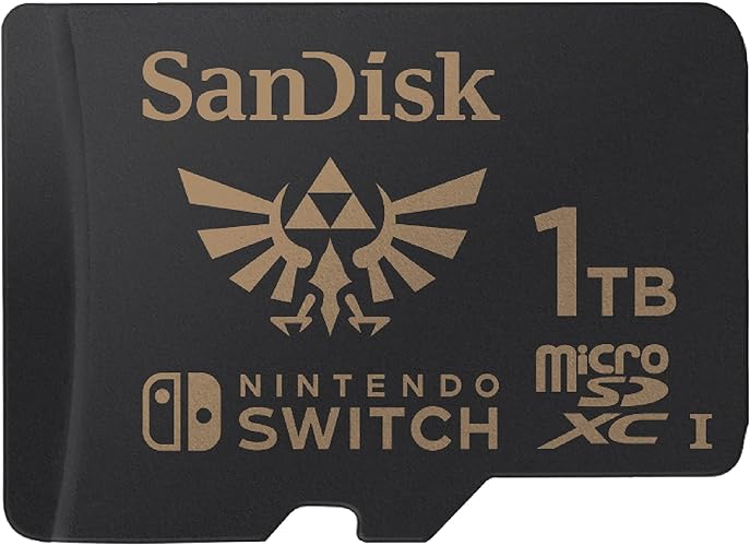 SanDisk 1TB microSDXC Card Licensed for Nintendo Switch - SDSQXAO-1T00-GN6ZN - Legend of Zelda - 1TB