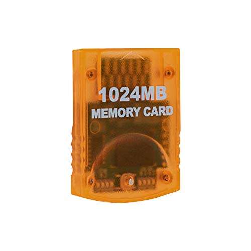 Mcbazel Game Memory Card 1024MB(16344 Blocks) for Gamecube and Wii Console Large Capacity Game Accessories - 1024MB