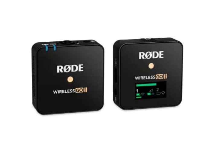 Rode Wireless GO II Single Channel Wireless Microphone System, Black - WIGO II Single - Microphone