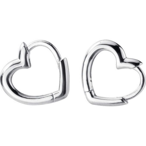 Dainty Love Heart Shaped Small Hoop Sleeper Earrings for Women Teen Girls S925 Sterling Silver 14K Daith Heart Cartilage Tragus Cute Minimalist Hoops Jewelry Gift Friend Bridemaid, Metal