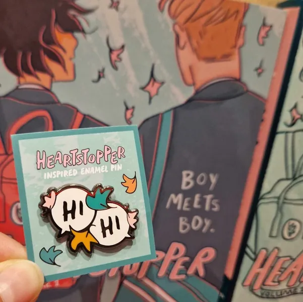 Hi. Hi. Heartstopper inspired Enamel Pin