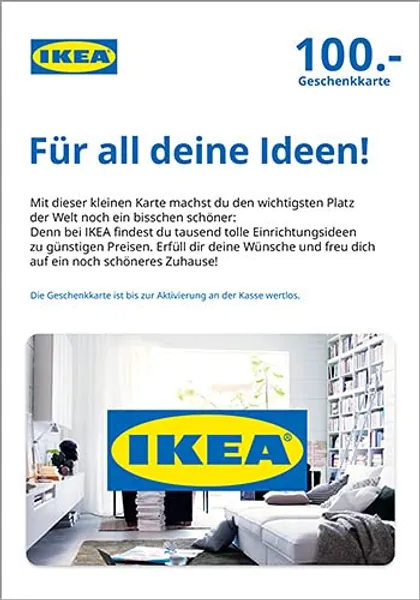 IKEA Gutscheinkarte - pour financer une bibliothèque