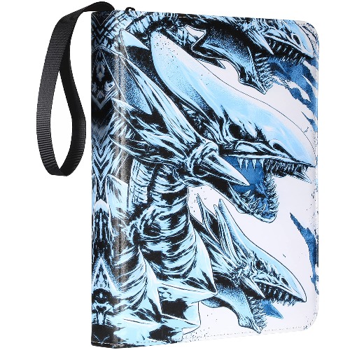 Card Binder for Yugioh Cards, 720+ Pockets Trading Card Binder with 40 Removable Sleeves, 9 Pocket Card Binder Collector Album Holder Book Folder Organizer for Yu-Gi-Oh, MTG, TCG, Other Sports Cards