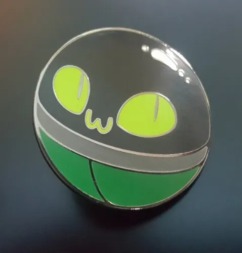 Owobot Helperbot Synth Enamel Pin