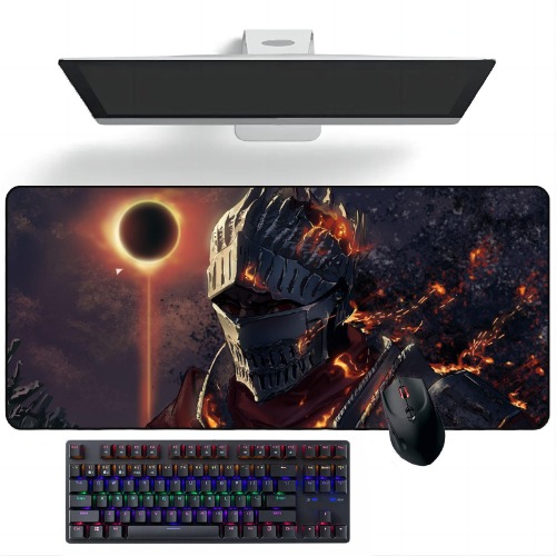 Anime Mouse pad Dark Souls Anime Mouse Pads Deskmat Keyboard Mat Large Mouse Pads - 300mm*700mm*3mm - C