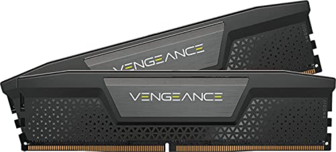 CORSAIR VENGEANCE DDR5 RAM 64GB (2x32GB) 5200MHz CL40 Intel XMP iCUE Compatible Computer Memory - Black (CMK64GX5M2B5200C40) - 64GB (2x32GB) - Black