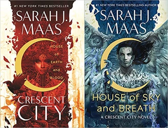 Crescent City Two books collection set (House of Earth and Blood (Paperback) & House of Sky and Breath) Hardcover Feb 2022