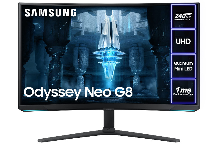 Samsung Odyssey Neo Quantum Mini LED G85NB LS32BG850NUXXU 32" Curved 244Hz, 1ms, 4K 3840x2160, HDR2000, HDMI 2.1