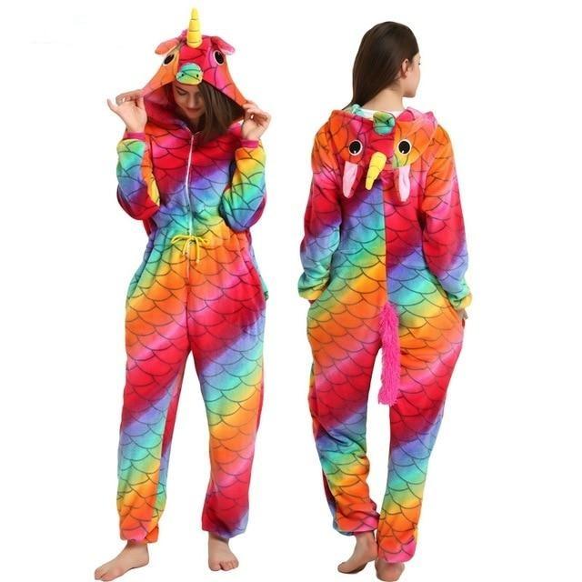 Sweet Kigurumi Jumpers | Bright Rainbow Unicorn / XL
