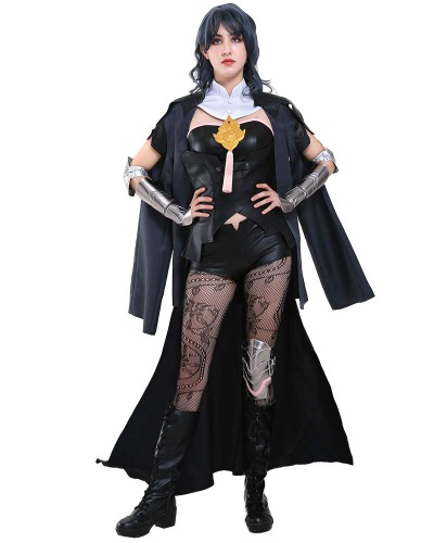Cosplay.fm Women's Fire Game Female Cosplay Costume Outfit - Small Black