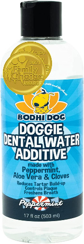 New Premium Dog Breath Freshener Water Additive for Dental Care | Supports Healthy Teeth and Gums | Best for Bad Breath Treatment, Tartar Remover, Plaque Remover | No Brush Required (17oz) - 17oz