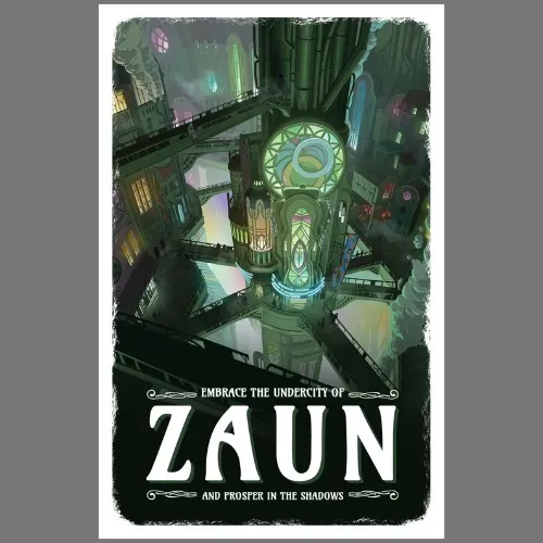 Zaun travel poster