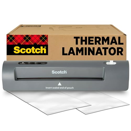 Scotch Thermal Laminator, 2 Roller System for a Professional Finish, Use for Home, Office or School, Suitable for use with Photos (TL901X) - Laminating Machine