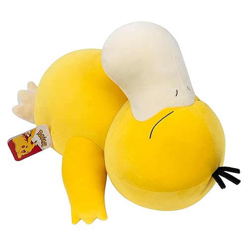 Pokemon Psyduck Sleeping Plush - 18-Inch Premium Plush in Sleeping Pose - Psyduck