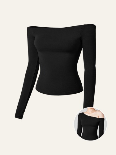 Eco-MiyaMoon® Second Skin Heat-Tech Multi-Wear Body Top - Black / M