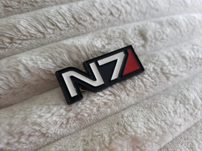 Enamel Pin Mass Effect N7 Brooch Lapel