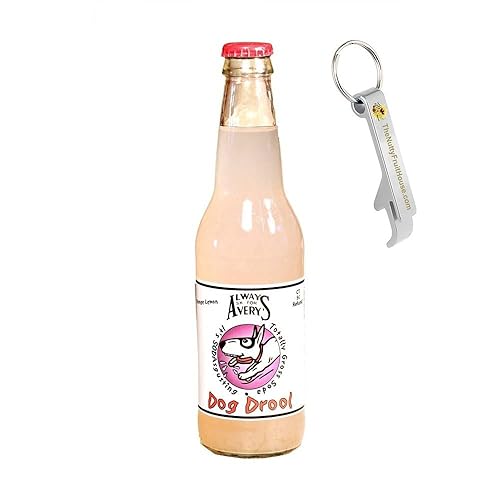 Avery's "Totally Gross" Dog Drool Soda Pop 12-Ounce Bottle 1 Count (With Exclusive Stainless Steel Bottle Opener)
