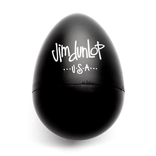 Jim Dunlop 9103TBK Egg Shaker, Black, 2/Pack