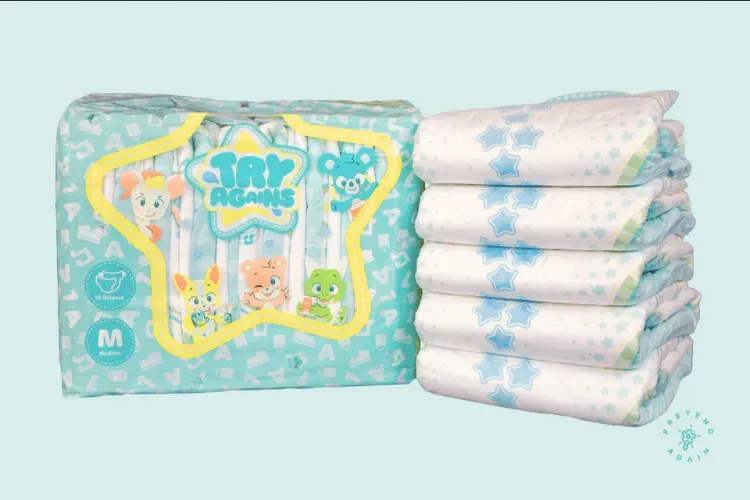 TryAgains Diapers | Medium / Bag - 10 Diapers
