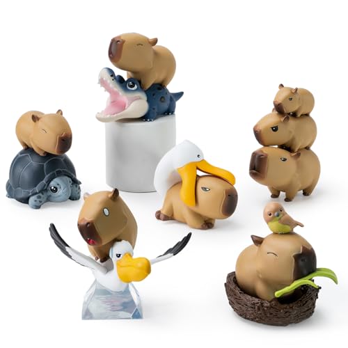 BEEMAI Capybara Series 1PC Blind Box Figures, Random Design Cute Figures Collectible Toys Birthday Gifts - 1PC