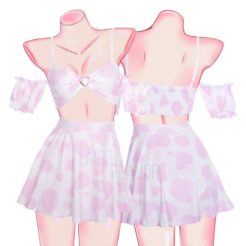 Soft Spring Cow Set - Pink / S/M