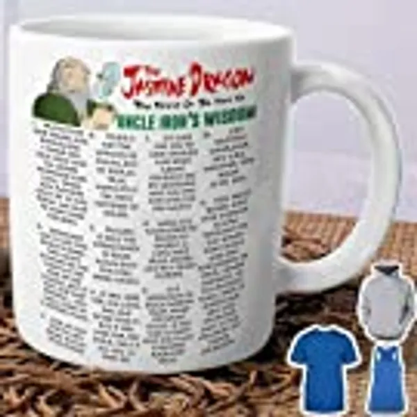 The Jasmine Dragon Uncle Iroh's Wisdom Mug White Ceramic 11oz Coffee Tea Cup - Coffee Mug Gift Coffee Mug 11OZ Coffee Mug