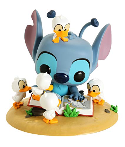 Funko POP! Disney: Lilo & Stitch - Stitch with Ducks Deluxe #636 Exclusive Bundled with Free PET Compatible .5mm Extra Rigged Protector