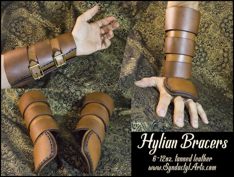 Hylian Bracers, Set of Leather Armor | Cosplay
