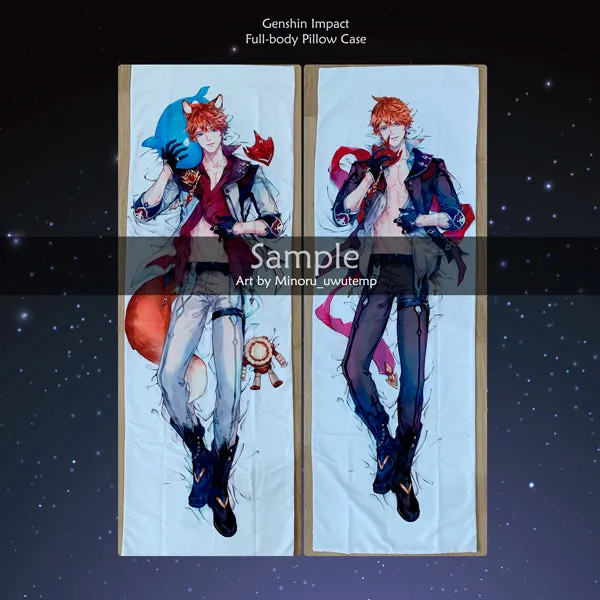 Full Body Pillowcase (180cm x 60CM) | 180cm- Childe (Tartaglia)