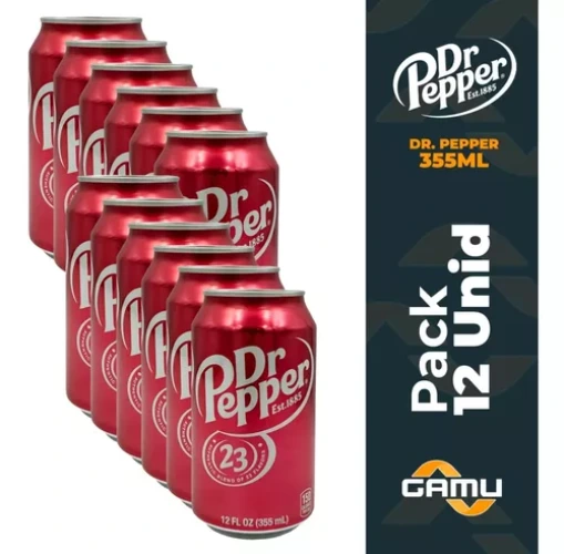 Dr. Pepper - 355ml - Pack 12 Latas 