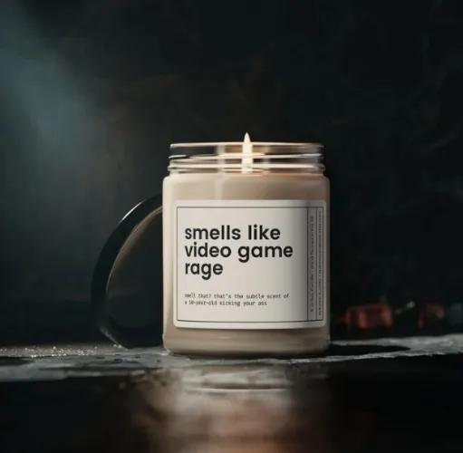 Video Game Rage Candle