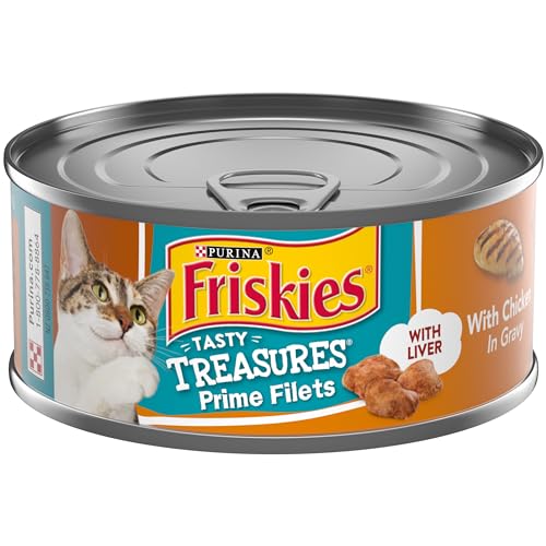 Purina Friskies Pate Wet Cat Food Pate Variety Pack Salmon Dinner, Turkey and Giblets and Mixed Grill - (24) 5.5 oz. Cans - 5.50 Ounce (Pack of 24) - Chicken & Cheese