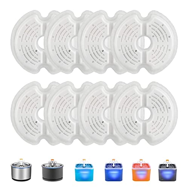 Wonder Creature 4/8 Cat Fountain Filter, Cat Fountain Replacement Filter, 8 Filters Pack