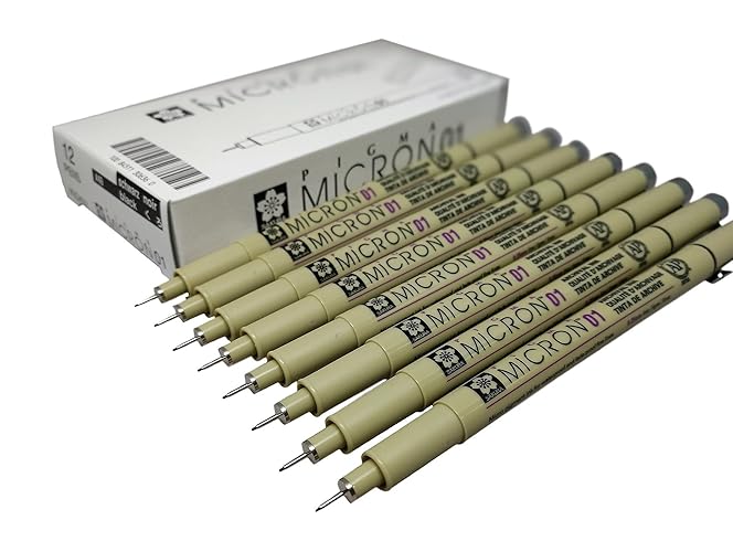 (01, 8 pct set, black) - Sakura Pigma Micron pen 01 black felt tip artist drawing pens - 8 pen set - 1 count (Pack of 8)
