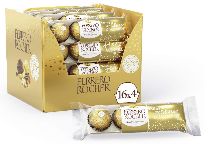 Ferrero Rocher 4 Pieces (Pack of 16) sold by Dani store