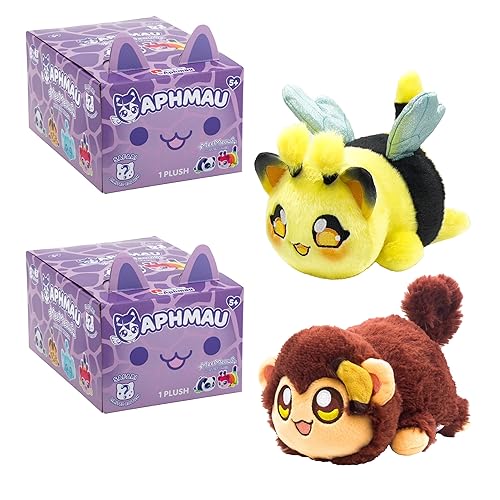 Aphmau 6” MeeMeow Mystery Plush – Series 1 Safari - 2 Pack; YouTube Gaming Channel, Blind Box, 2 of 8 Possible Safari MeeMeows, Official Merch - 2 pack
