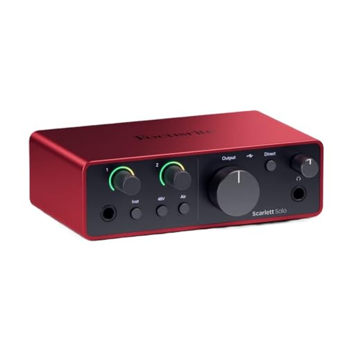 Focusrite Scarlett Solo 4th Gen USB Audio Interface