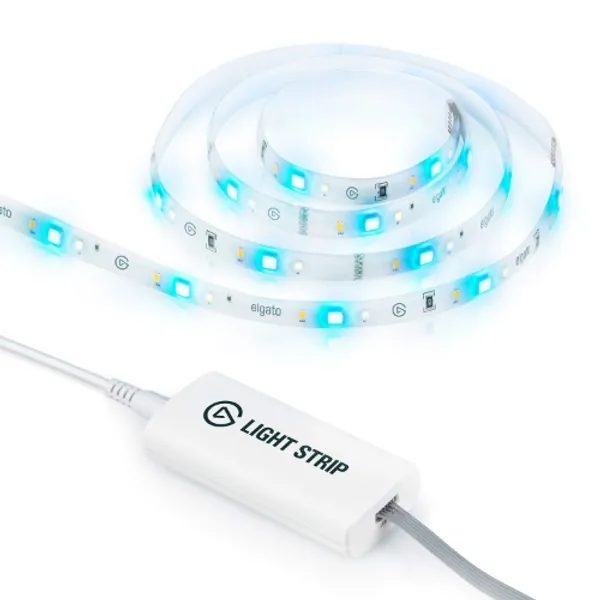 Elgato Light Strip - Smart Light with 16 million colours through RGBWW LEDs including Warm/Cold White, App-Control via iOS/Android, PC/Mac, Stream Deck, perfect for Gaming, Streaming and Home Setups
